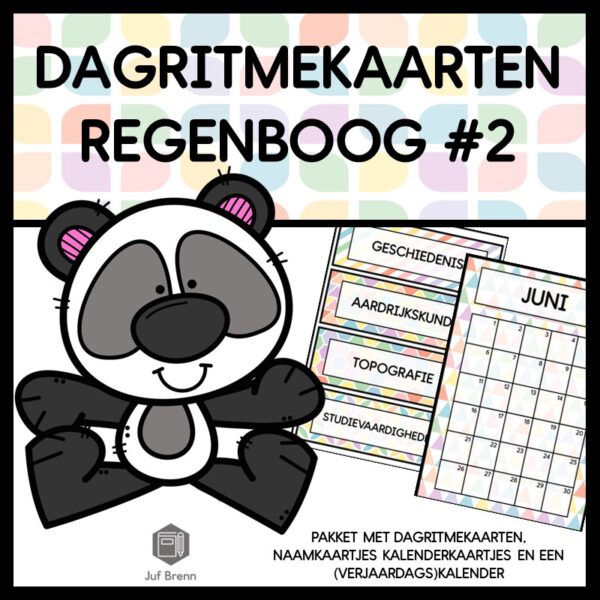 DAGRITMEKAARTEN REGENBOOG 2