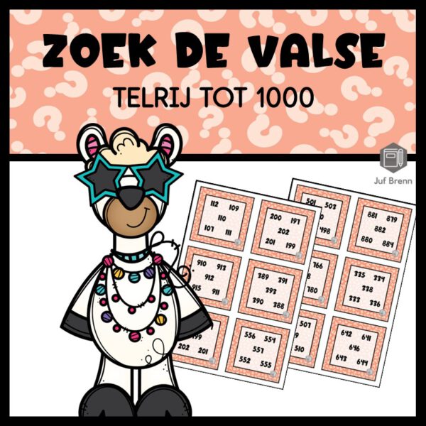 ZOEK DE VALSE: TELRIJ TOT 1000