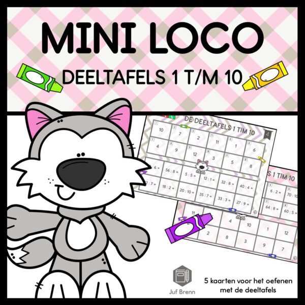 MINI LOCO: DEELTAFELS 1 T/M 10