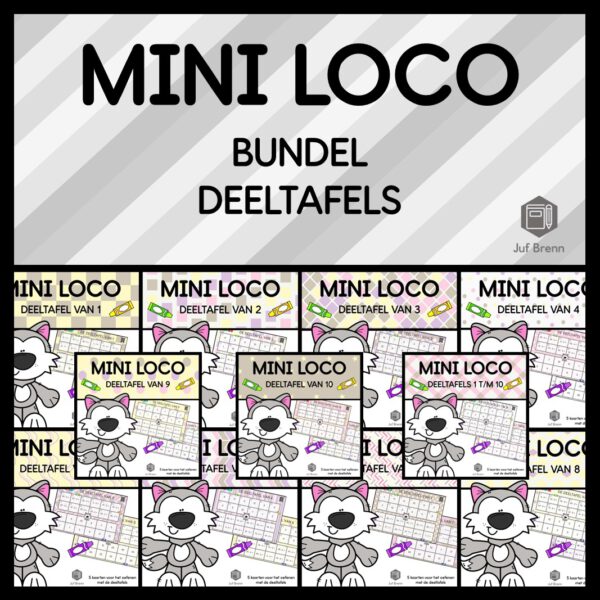 BUNDEL MINI LOCO: DEELTAFELS 1 T/M 10