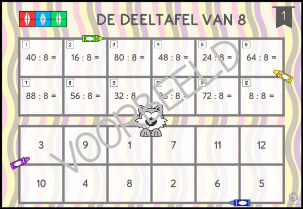 MINI LOCO: DEELTAFEL VAN 8 - Afbeelding 2
