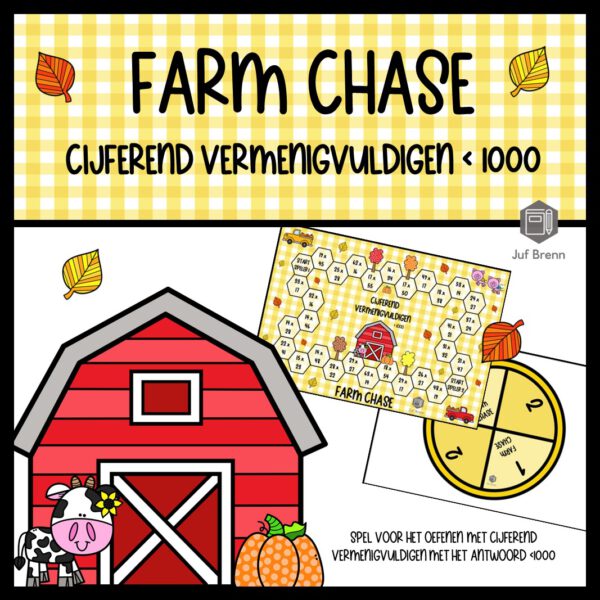 FARM CHASE: CIJFEREND VERMIGVULDIGEN TE X TE ANTWOORD KLEINER DAN 1000
