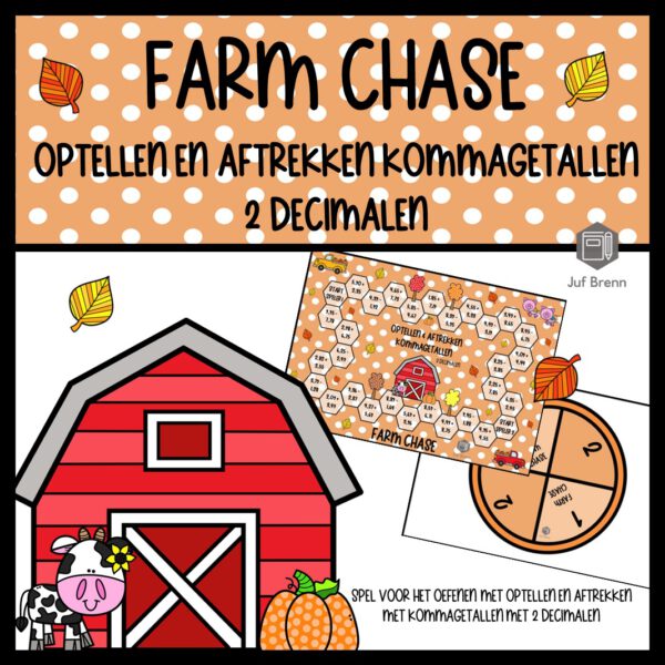 FARM CHASE: KOMMAGETALLEN OPTELLEN EN AFTREKKEN 2 DECIMALEN