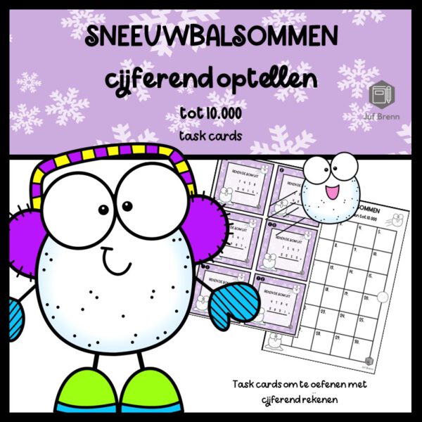 SNEEUWBALSOMMEN: CIJFEREND OPTELLEN TOT 10.000