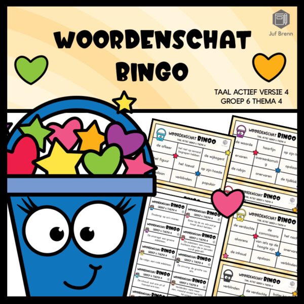 TAAL ACTIEF WOORDENSCHATBINGO GROEP 6 THEMA 4