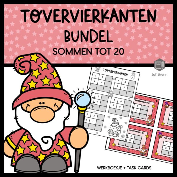 BUNDEL TOVERVIERKANTEN: SOMMEN TOT 20