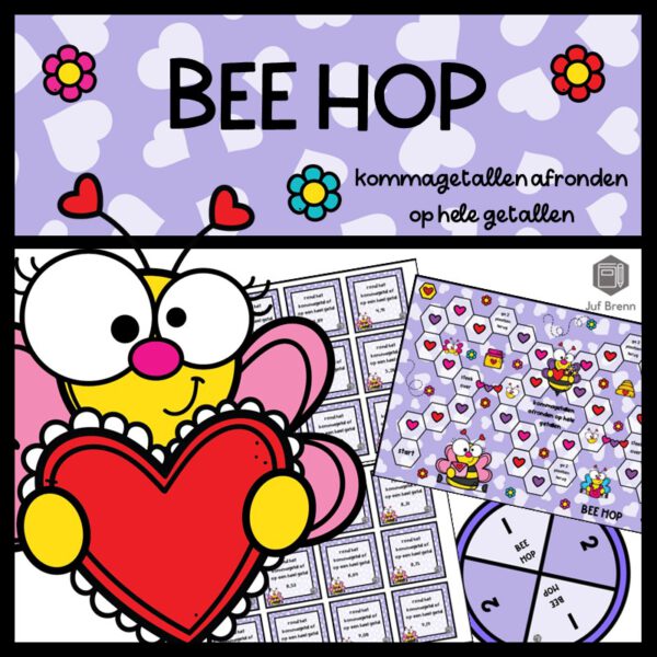 BEE HOP AFRONDEN VAN KOMMAGETALLEN OP HELE GETALLEN