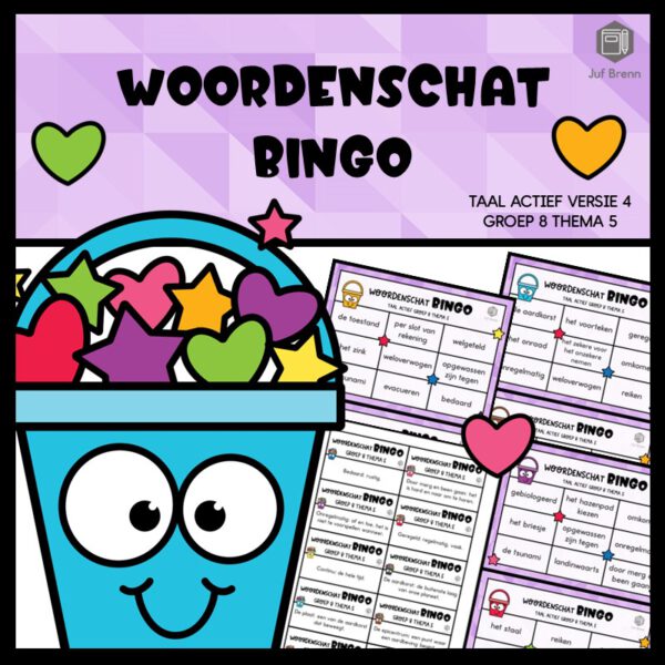 TAAL ACTIEF WOORDENSCHATBINGO GROEP 8 THEMA 5