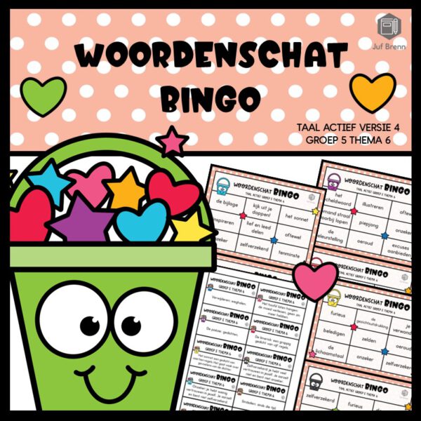 TAAL ACTIEF WOORDENSCHATBINGO GROEP 5 THEMA 6