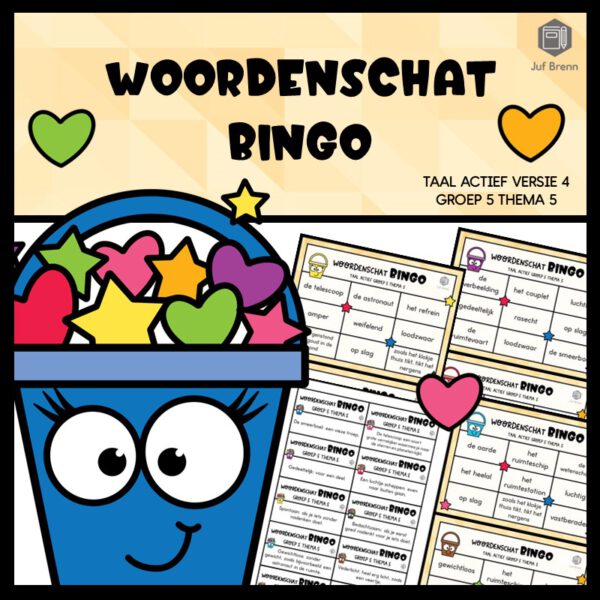 TAAL ACTIEF WOORDENSCHATBINGO GROEP 5 THEMA 5
