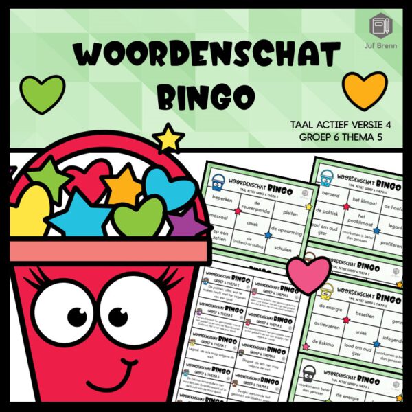 TAAL ACTIEF WOORDENSCHATBINGO GROEP 6 THEMA 5