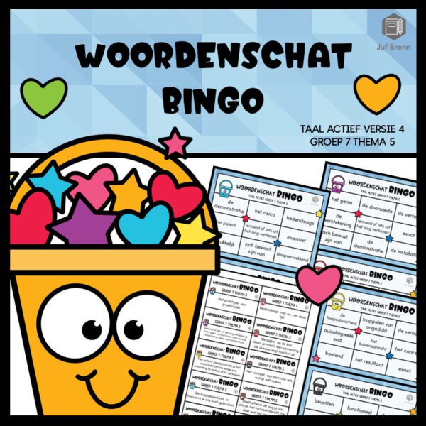TAAL ACTIEF WOORDENSCHATBINGO GROEP 7 THEMA 5