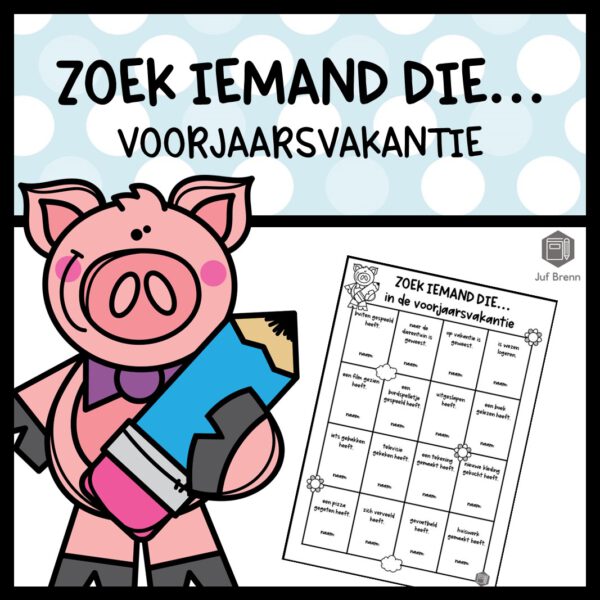 ZOEK IEMAND DIE... VOORJAARSVAKANTIE