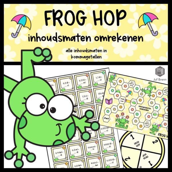 FROG HOP ALLE INHOUDSMATEN OMREKENEN IN KOMMAGETALLEN
