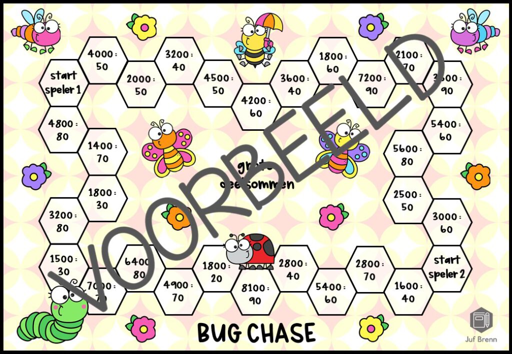 BUG CHASE GROTE DEELSOMMEN TYPE 1600 : 40 - Juf Brenn