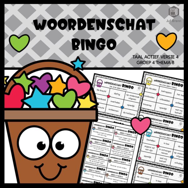 TAAL ACTIEF WOORDENSCHATBINGO GROEP 4 THEMA 8