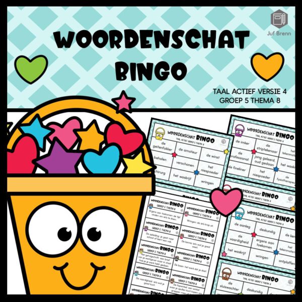 TAAL ACTIEF WOORDENSCHATBINGO GROEP 5 THEMA 8