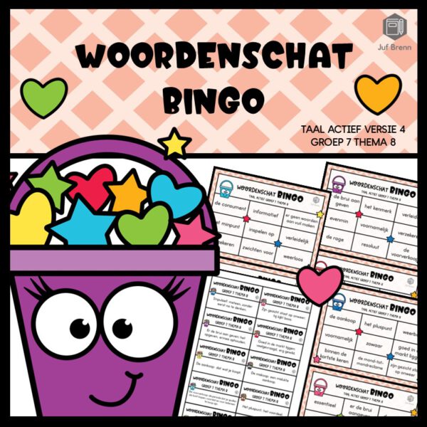 TAAL ACTIEF WOORDENSCHATBINGO GROEP 7 THEMA 8