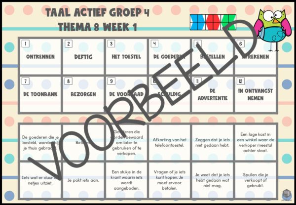 TAAL ACTIEF WOORDENSCHAT MINI LOCO GROEP 4 THEMA 8 - Afbeelding 2