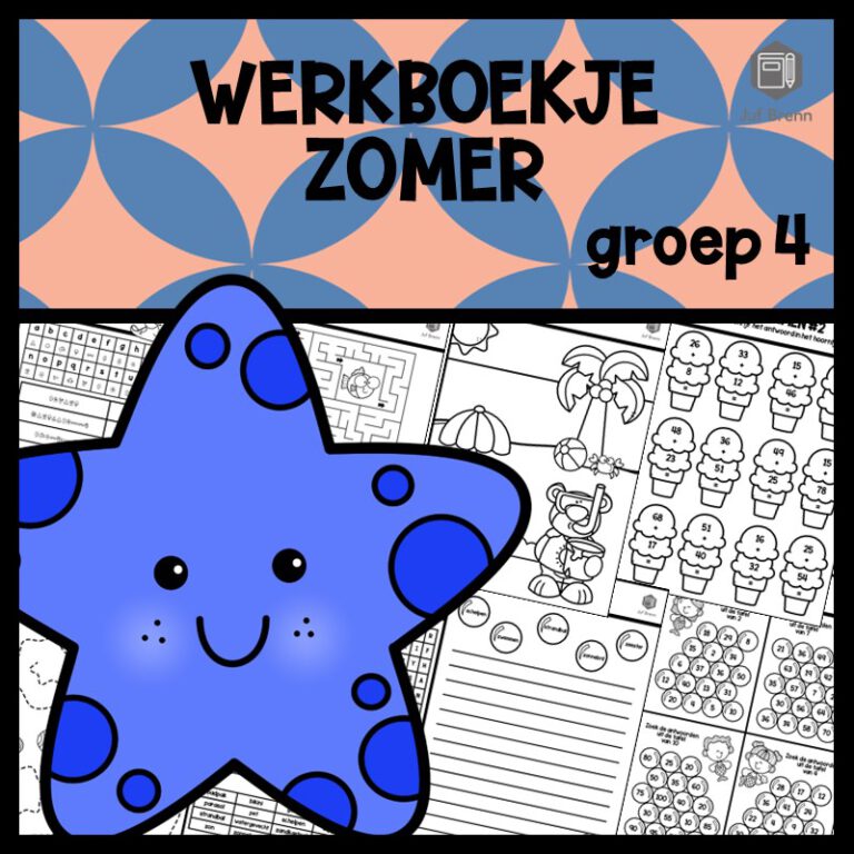 werkboekje-zomer-groep-4-juf-brenn