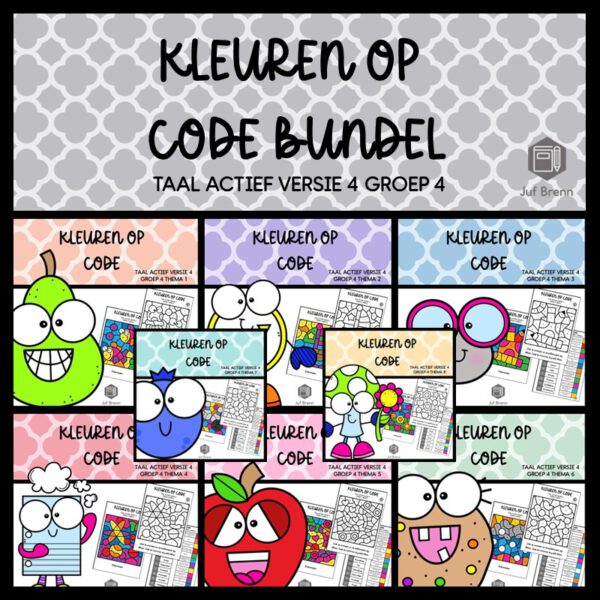 TAAL ACTIEF WOORDENSCHAT KLEUREN OP CODE BUNDEL GROEP 4