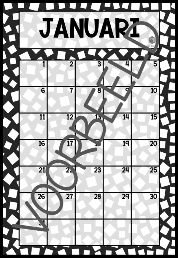 DAGRITMEKAARTEN THEMA BLACK & WHITE - Afbeelding 5