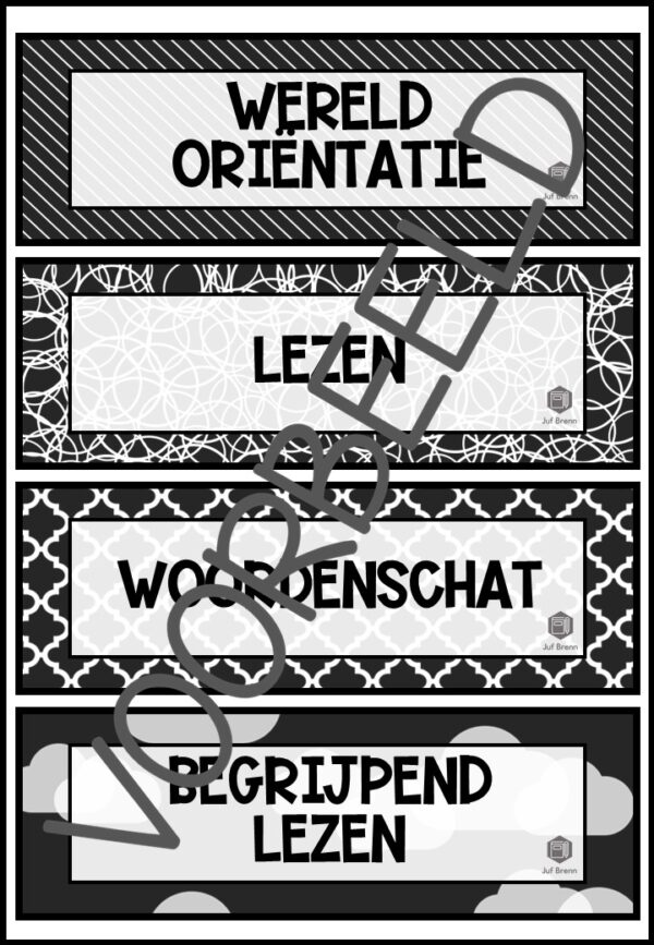 DAGRITMEKAARTEN THEMA BLACK & WHITE - Afbeelding 3