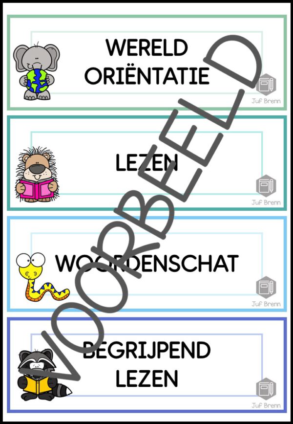 DAGRITMEKAARTEN THEMA DIEREN 2 - Afbeelding 3