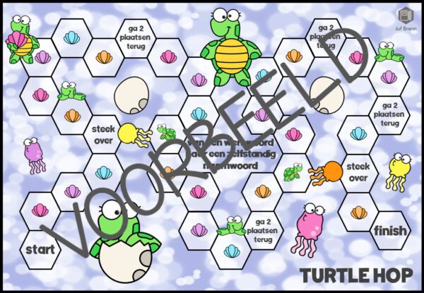 TURTLE HOP WERKWOORD ZELFSTANDIG NAAMWOORD - Afbeelding 2