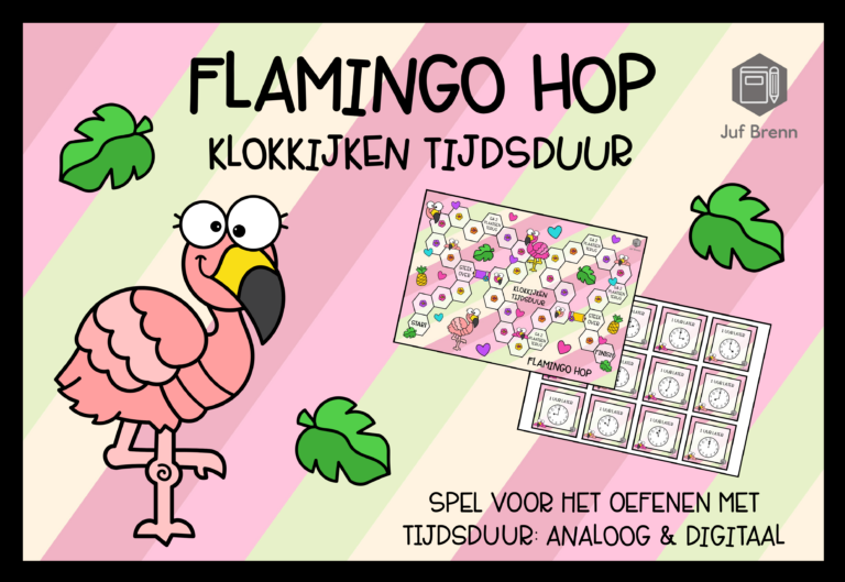 FLAMINGO HOP KLOKKIJKEN TIJDSDUUR