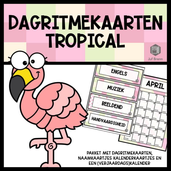 DAGRITMEKAARTEN THEMA TROPICAL