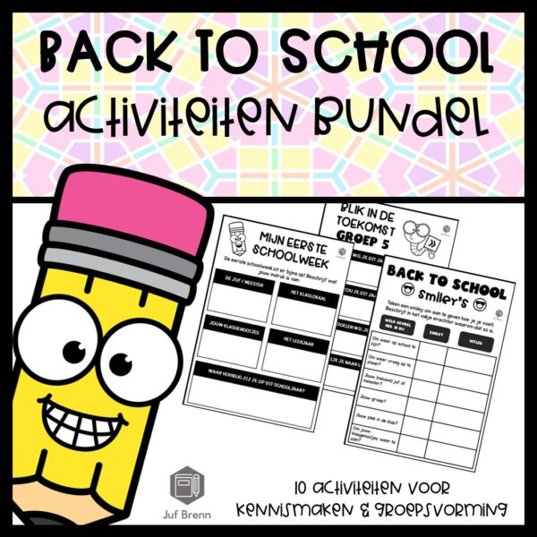 BACK TO SCHOOL ACTIVITEITEN BUNDEL GROEPSVORMING