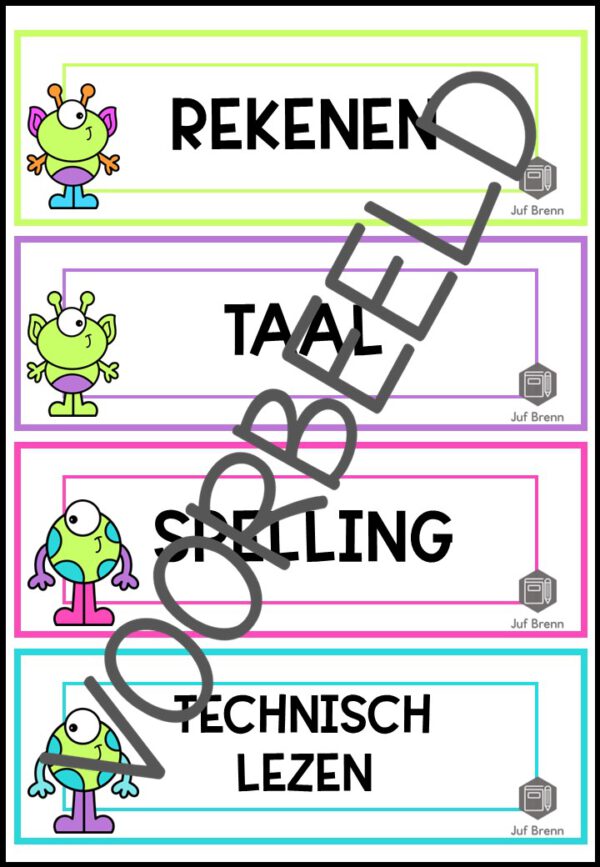 DAGRITMEKAARTEN THEMA ALIENS #2 - Afbeelding 2