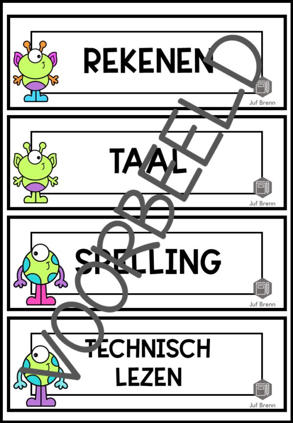 DAGRITMEKAARTEN THEMA ALIENS #1 - Afbeelding 2