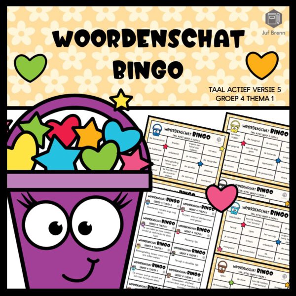 TAAL ACTIEF VERSIE 5 WOORDENSCHATBINGO GROEP 4 THEMA 1