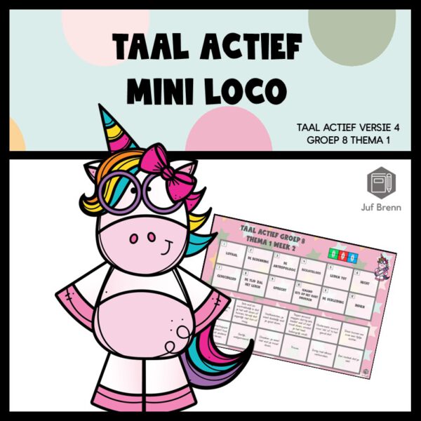 TAAL ACTIEF WOORDENSCHAT MINI LOCO GROEP 8 THEMA 1