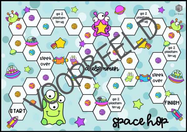 SPACE HOP: DEELTAFELS 1 TOT 10 - Afbeelding 2