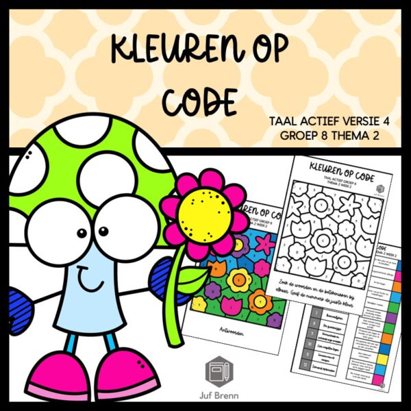 TAAL ACTIEF WOORDENSCHAT KLEUREN OP CODE GROEP 8 THEMA 2