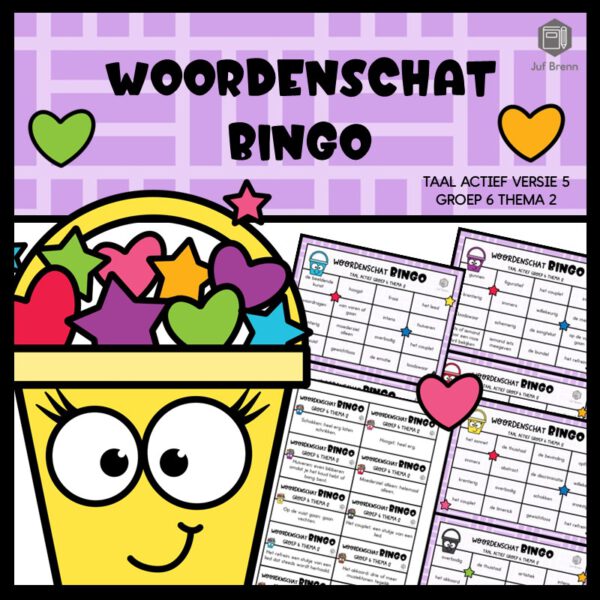 TAAL ACTIEF VERSIE 5 WOORDENSCHATBINGO GROEP 6 THEMA 2