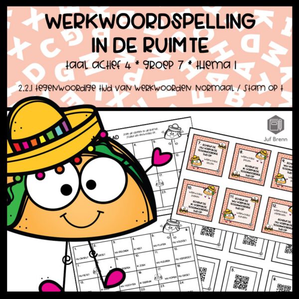 WERKWOORDSPELLING IN DE RUIMTE TAAL ACTIEF 4 GROEP 7 THEMA 1 TEGENWOORDIGE TIJD WERKWOORDEN NORMAAL EN STAM OP T