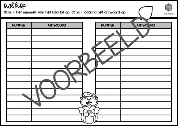 OWL HOP: VERKLEINWOORDEN ETJE / NKJE - Afbeelding 4