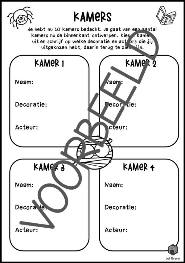 MINI PROJECT: ONTWERP EEN SPOOKHUIS GROEP 4 - Afbeelding 7