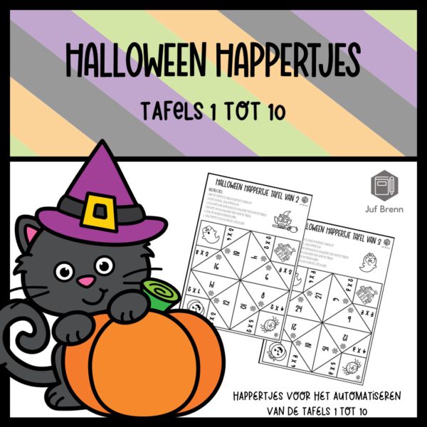 HALLOWEEN HAPPERTJES TAFELS 1 TOT 10