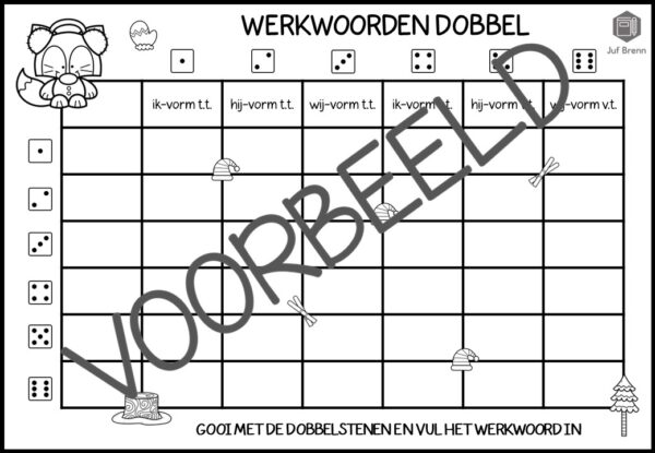WERKWOORDEN DOBBEL WINTER - Afbeelding 3