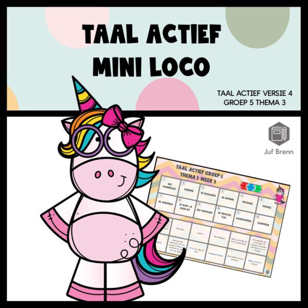 TAAL ACTIEF WOORDENSCHAT MINI LOCO GROEP 5 THEMA 3