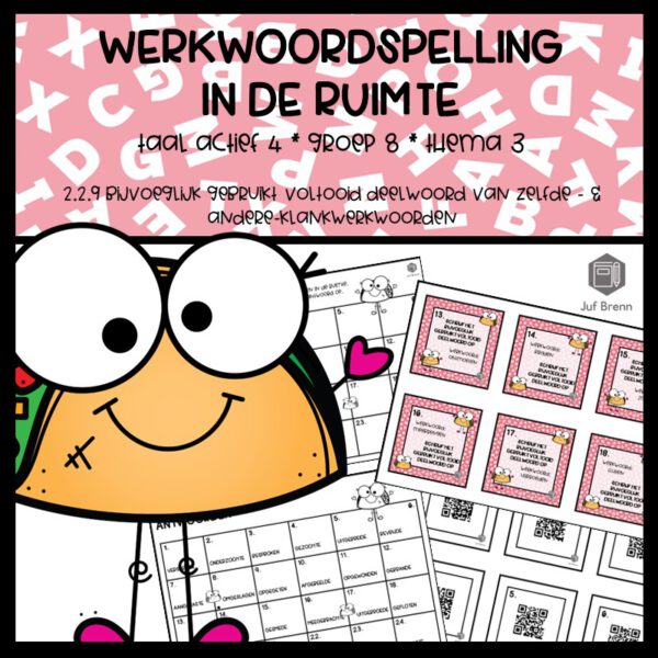 WERKWOORDSPELLING IN DE RUIMTE TA4 GROEP 8 THEMA 3 BIJVOEGLIJK GEBRUIKT VOLTOOID DEELWOORD