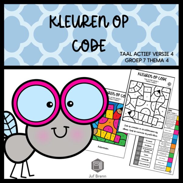 TAAL ACTIEF WOORDENSCHAT KLEUREN OP CODE GROEP 7 THEMA 4