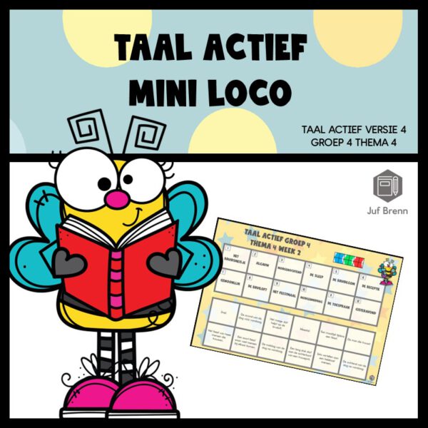 TAAL ACTIEF WOORDENSCHAT MINI LOCO GROEP 4 THEMA 4