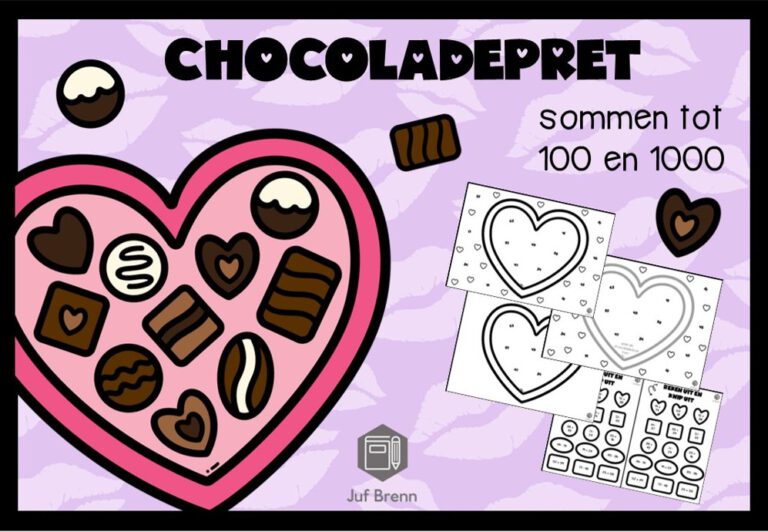 CHOCOLADEPRET: SOMMEN TOT 100 EN 1000