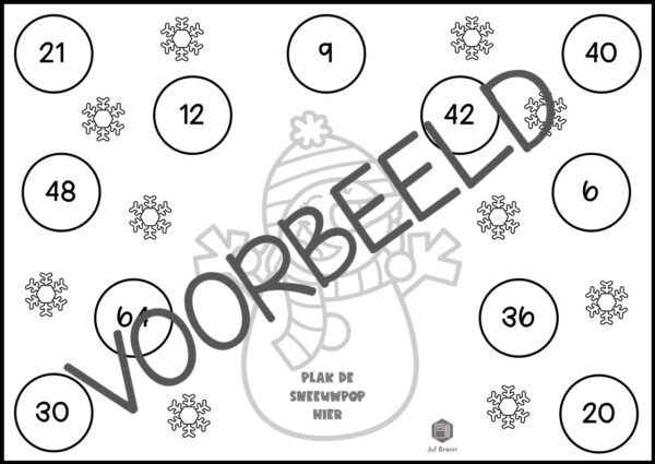 SNEEUWPRET: KEERSOMMEN TAFELS 1 T/M 10 - Afbeelding 3